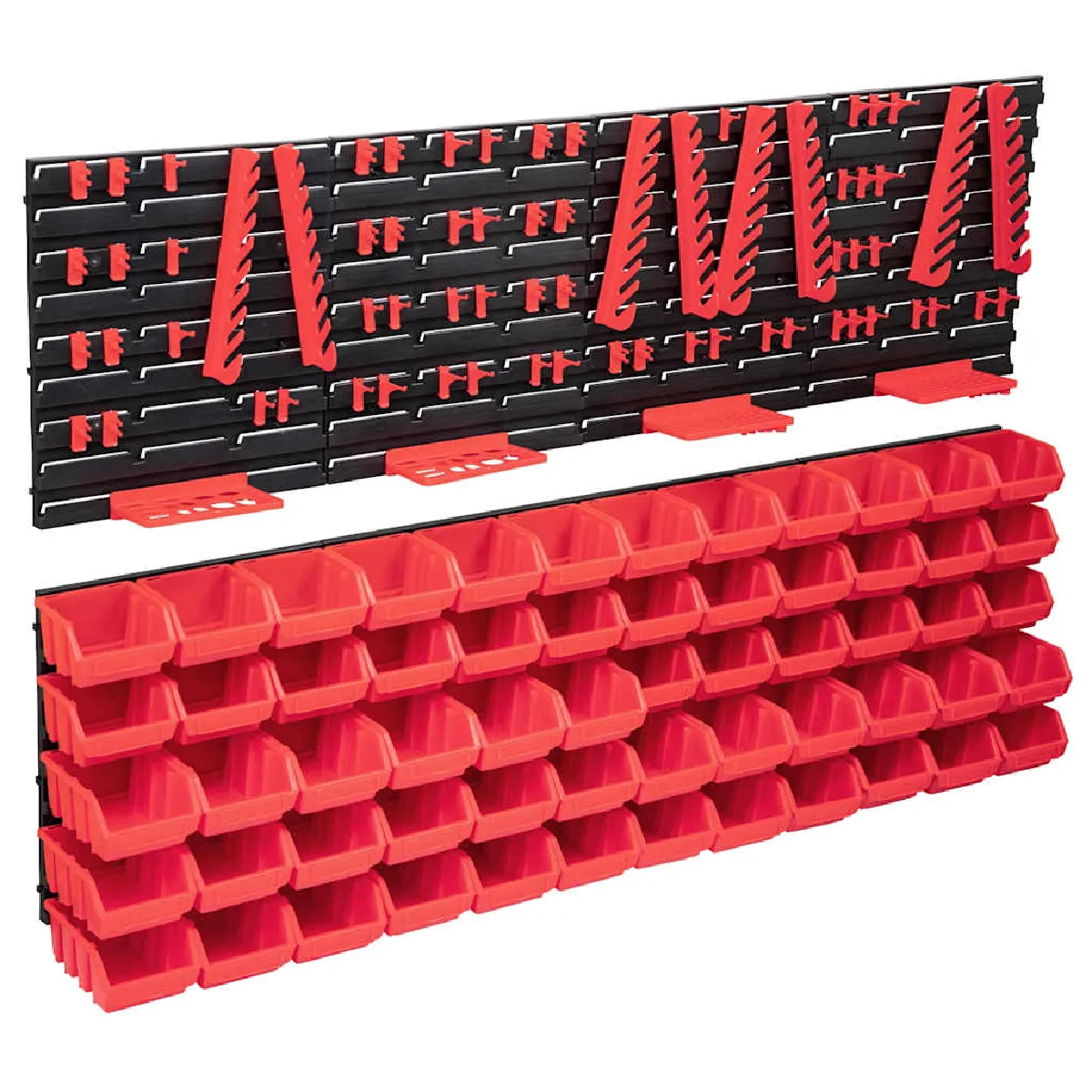 vidaXL Kit de bacs de stockage et panneaux muraux - vue 2