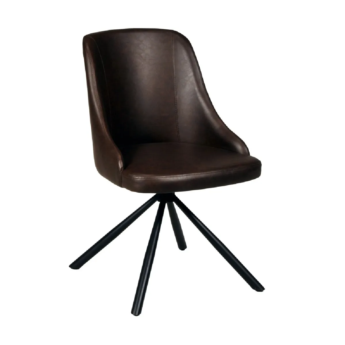 Chaise pivotante HORIZON / Marron Chaise pivotante HORIZON / Marron