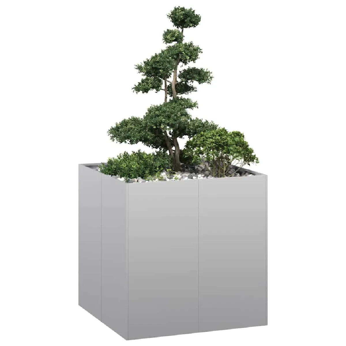 vidaXL Jardinière Acier Galvanisé - vue 4