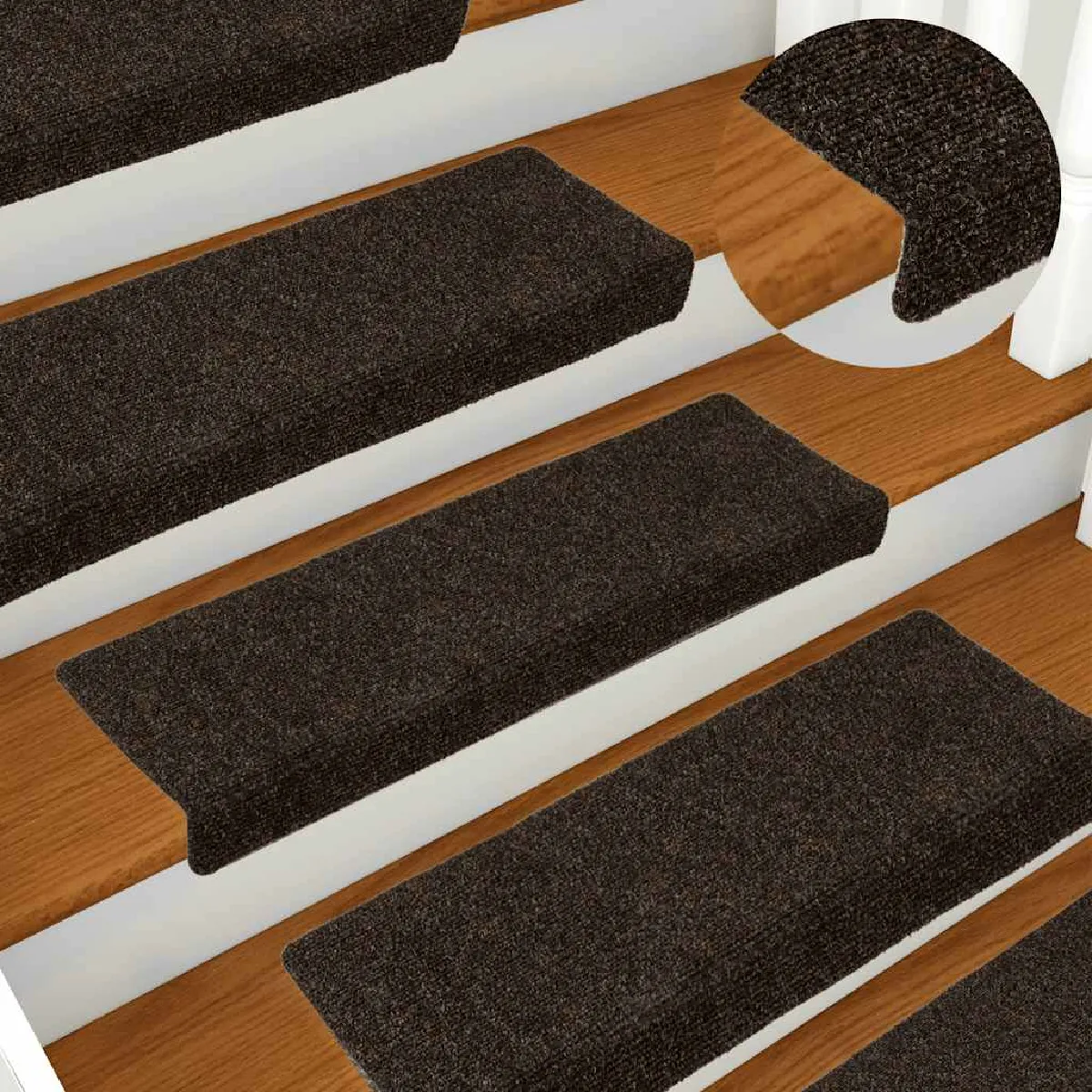 vidaXL Tapis d'escalier autocollant
