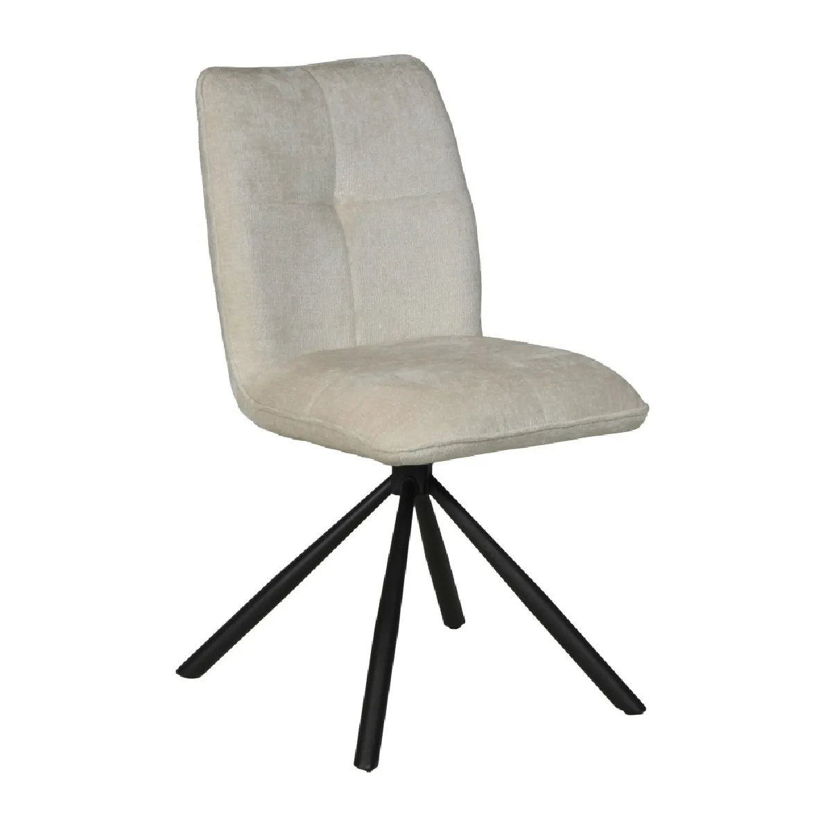Chaise pivotante de salle à manger CORTINA / Beige Chaise pivotante de salle à manger CORTINA / Beige