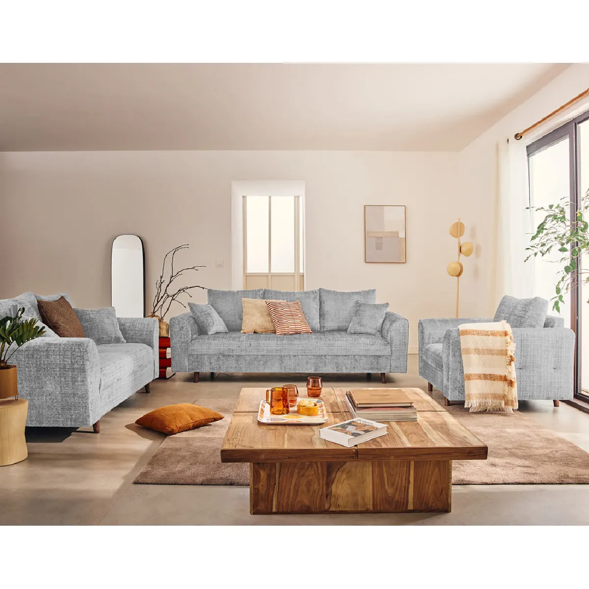 Lisa Design Gris Canapé Rune