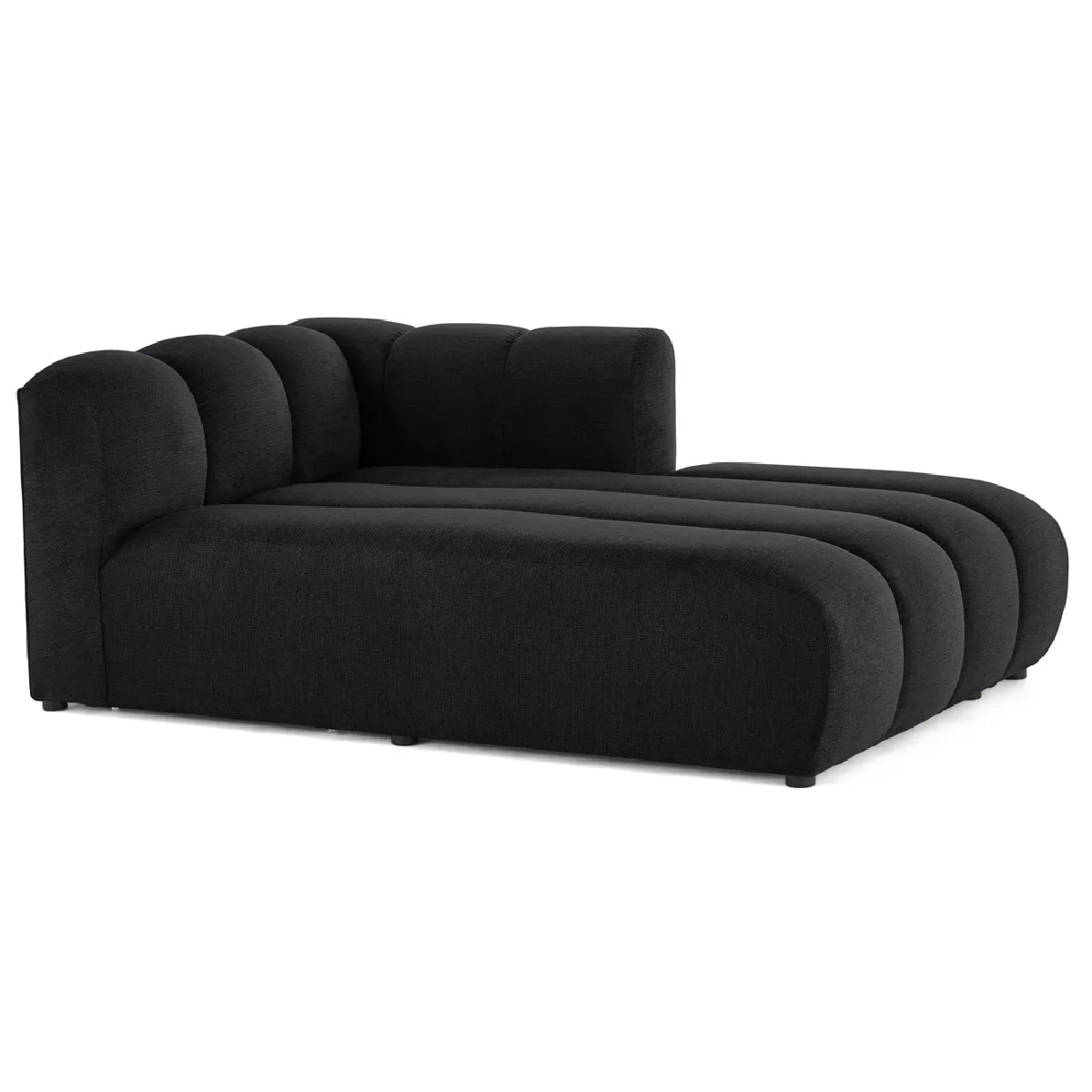 Lisa design module méridienne canapé modulable - Noir Lisa design module méridienne canapé modulable - Noir