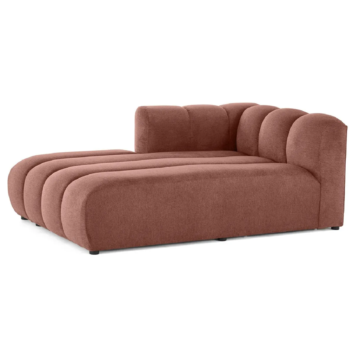 Lisa design canapé méridienne gauche - Rose Lisa design canapé méridienne gauche - Rose