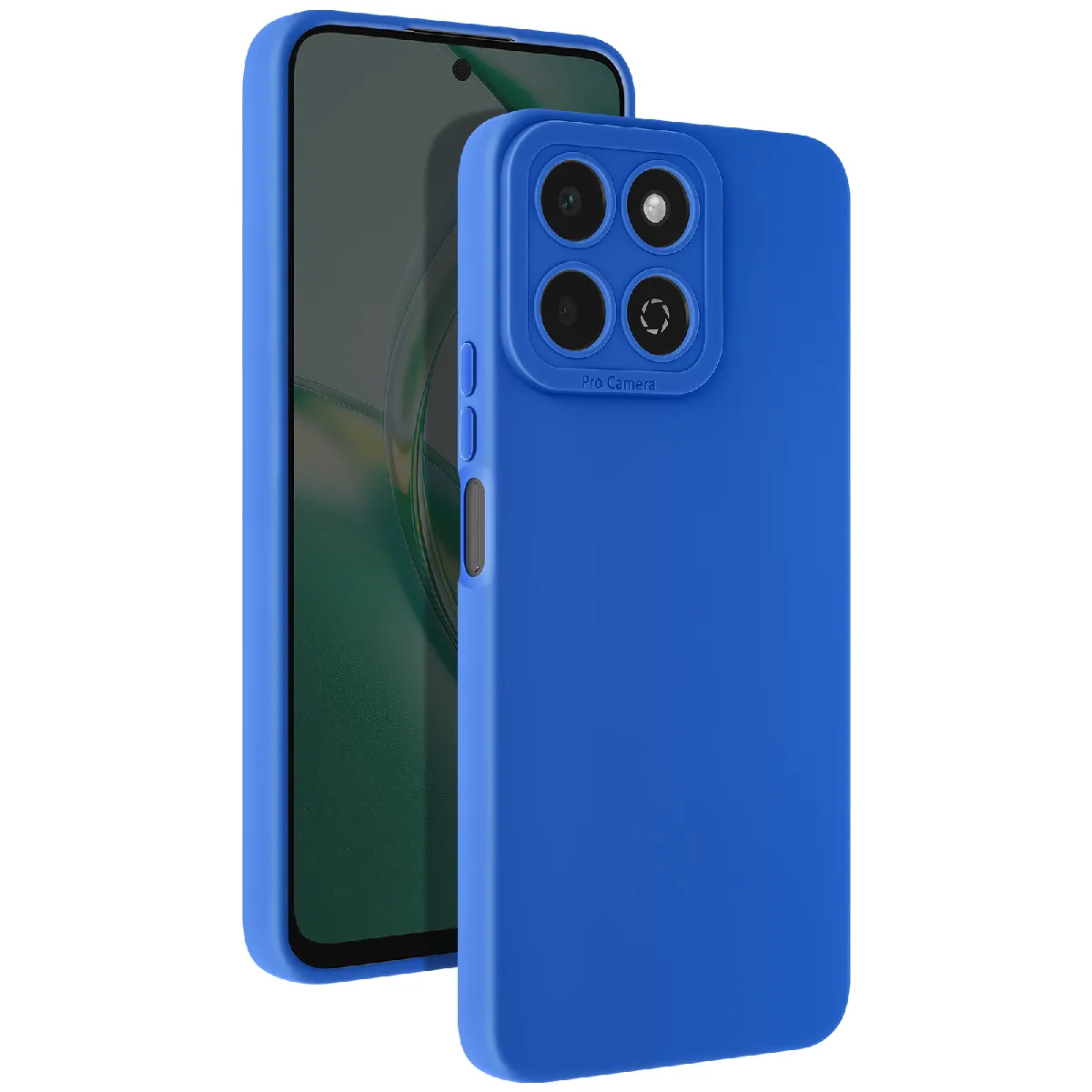 Avizar Bleu Coque Pour Honor 200 Smart Silicone Mat Bloc Caméra Protégé