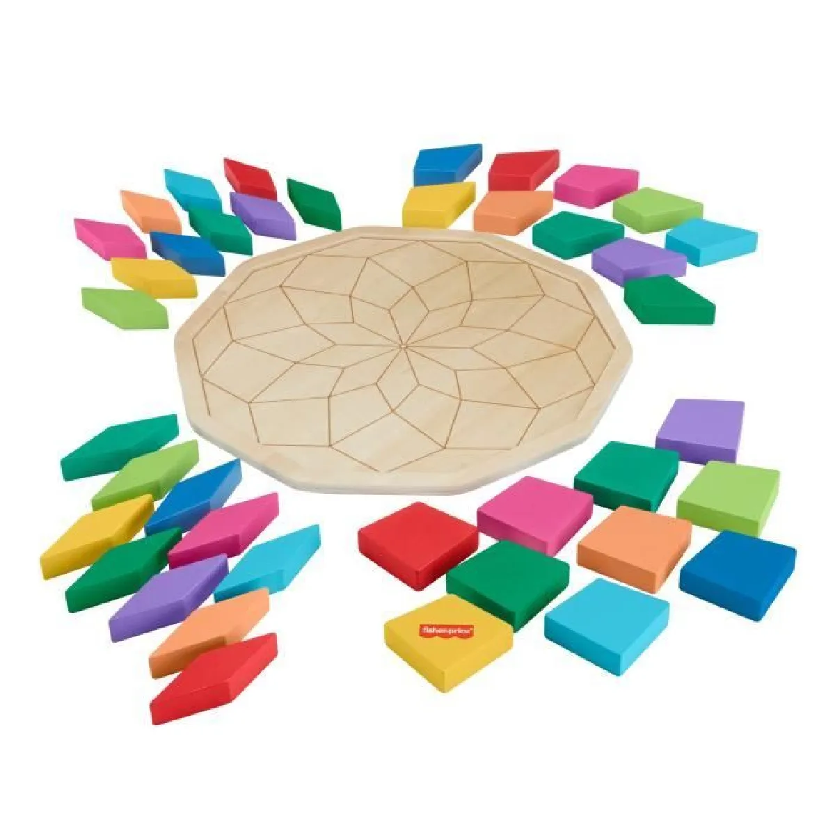 Smilestones Puzzle mandala bois - 40 pièces Smilestones Puzzle mandala bois - 40 pièces