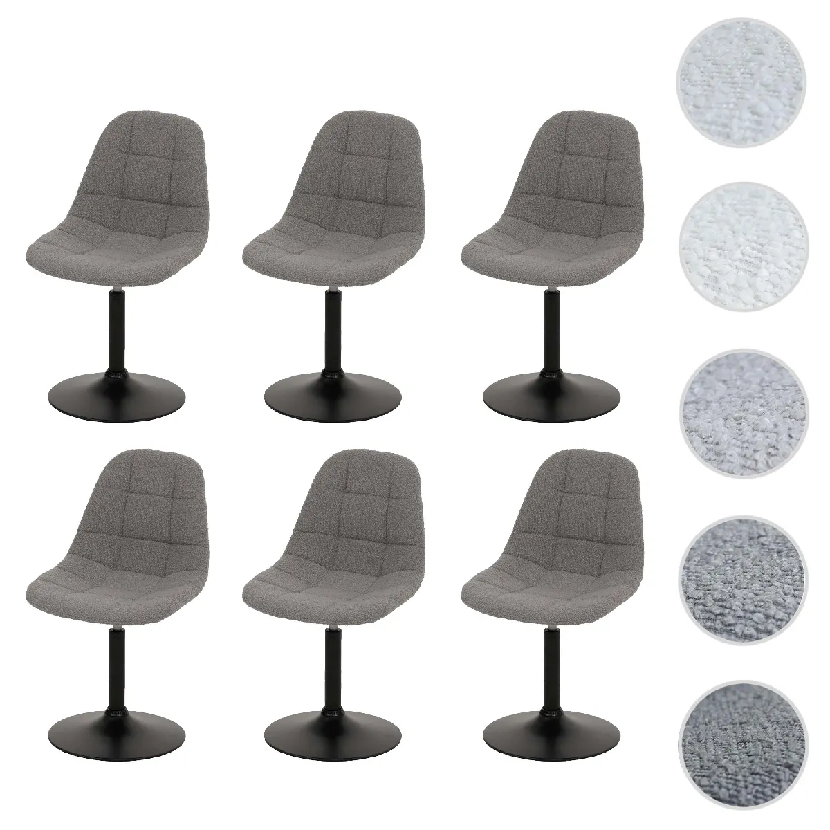 Mendler Gris Hwc-A60 (Lot De 6)