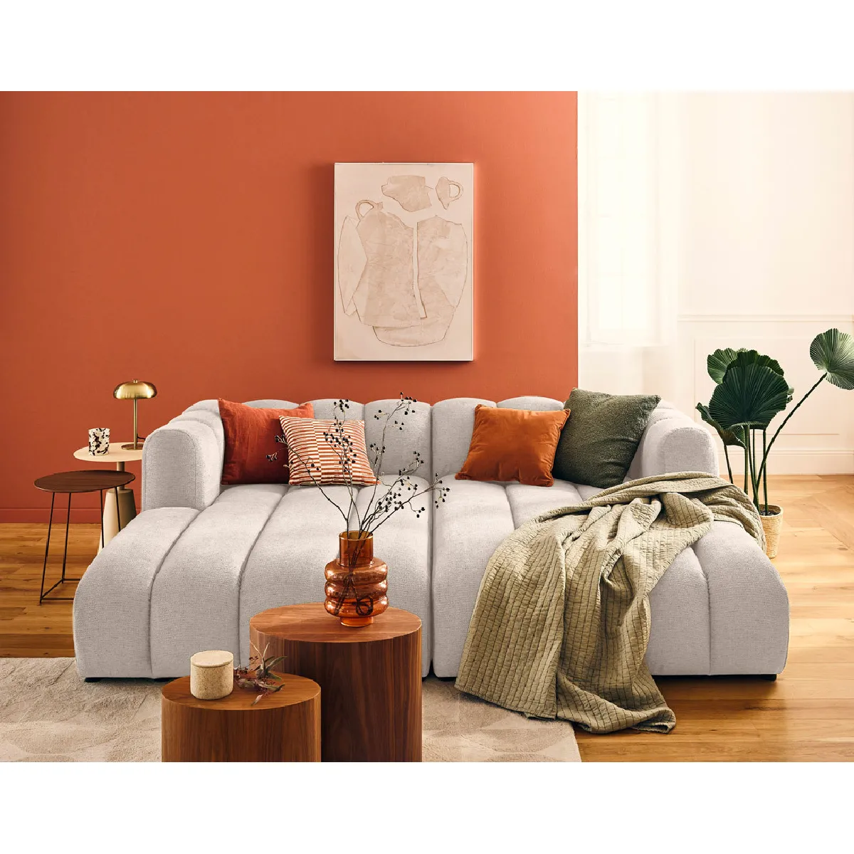 Lisa design canapé modulable Debbie - Beige Lisa design canapé modulable Debbie - Beige