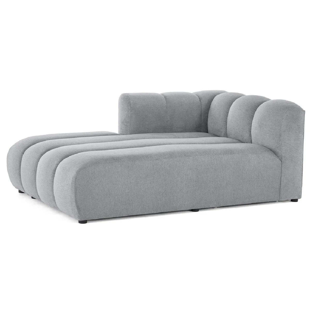 Lisa design Module méridienne canapé - Gris Lisa design Module méridienne canapé - Gris