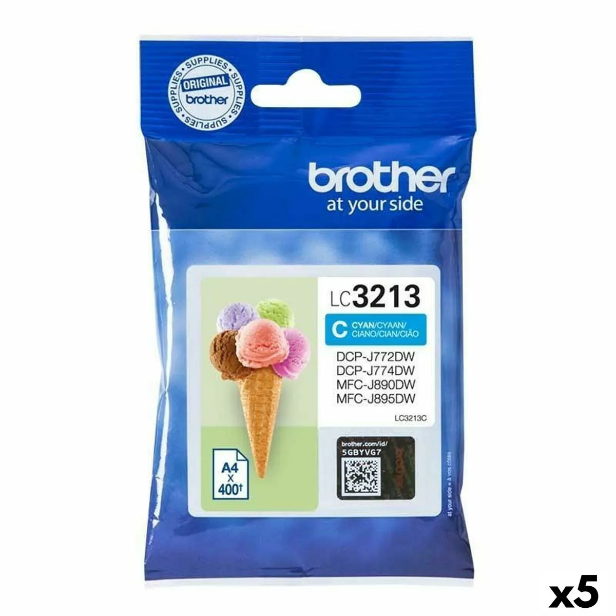 Brother LC422XLY Jaune - vue 3