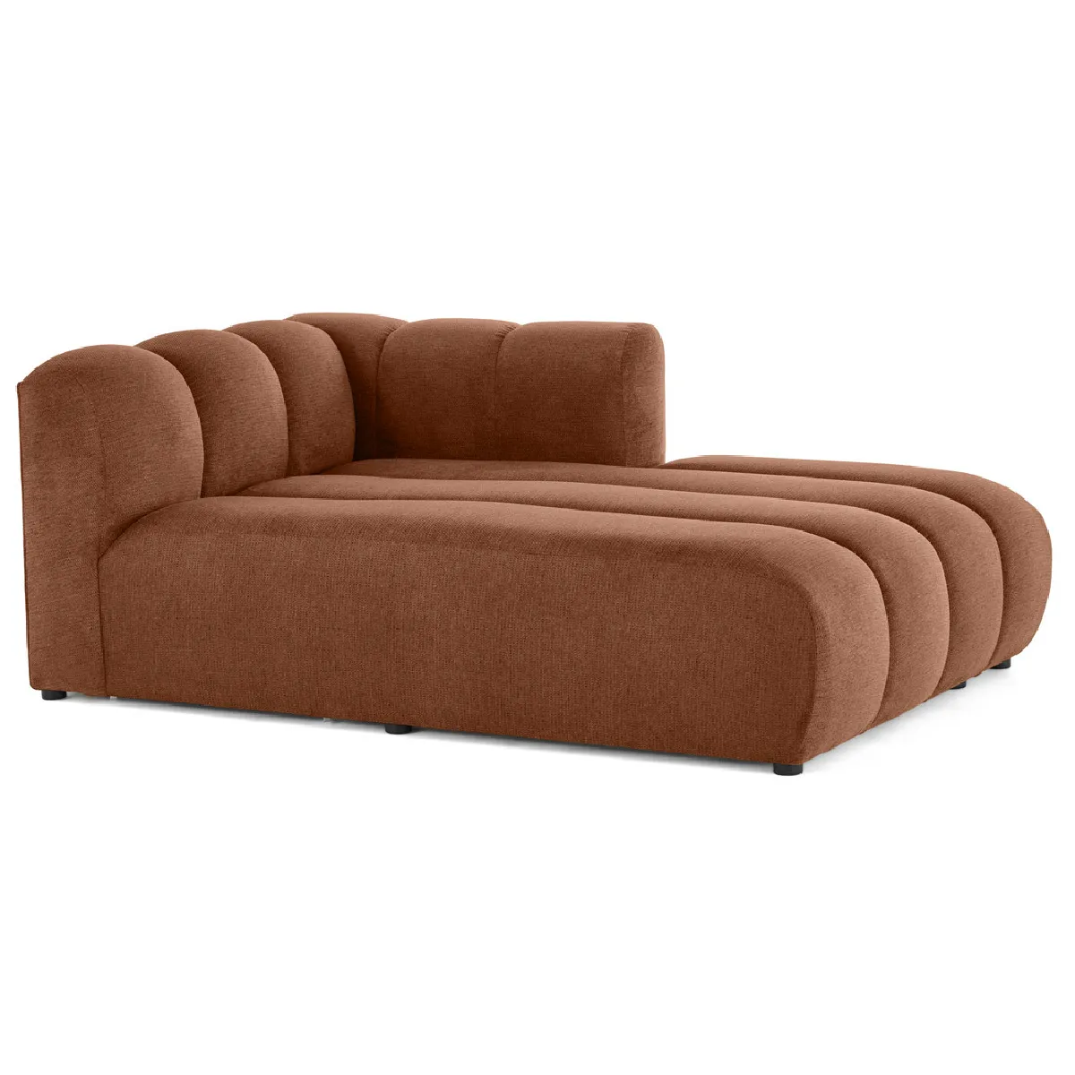 Lisa design Canapé méridienne droite - Terracotta Lisa design Canapé méridienne droite - Terracotta