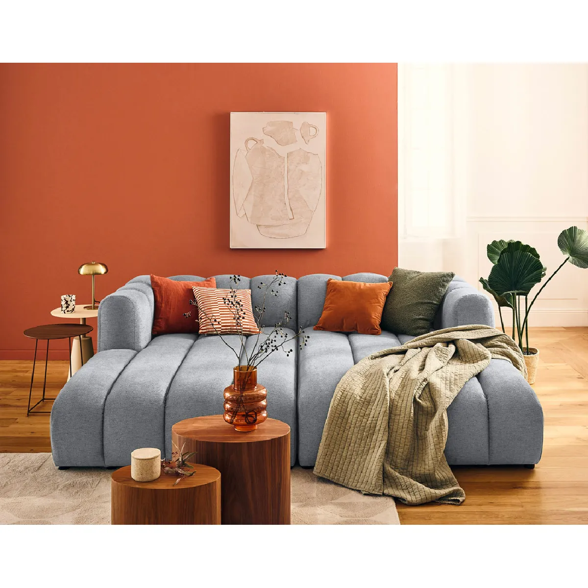 Lisa design canapé modulable Debbie - Gris Lisa design canapé modulable Debbie - Gris