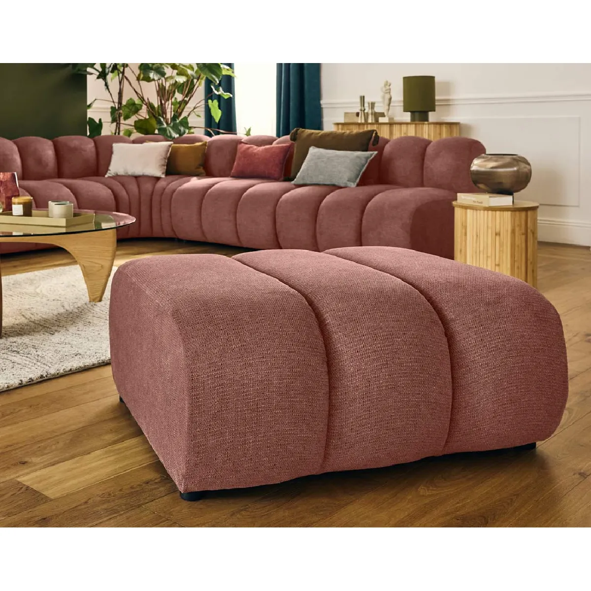 Lisa Design Rose Pouf Debbie