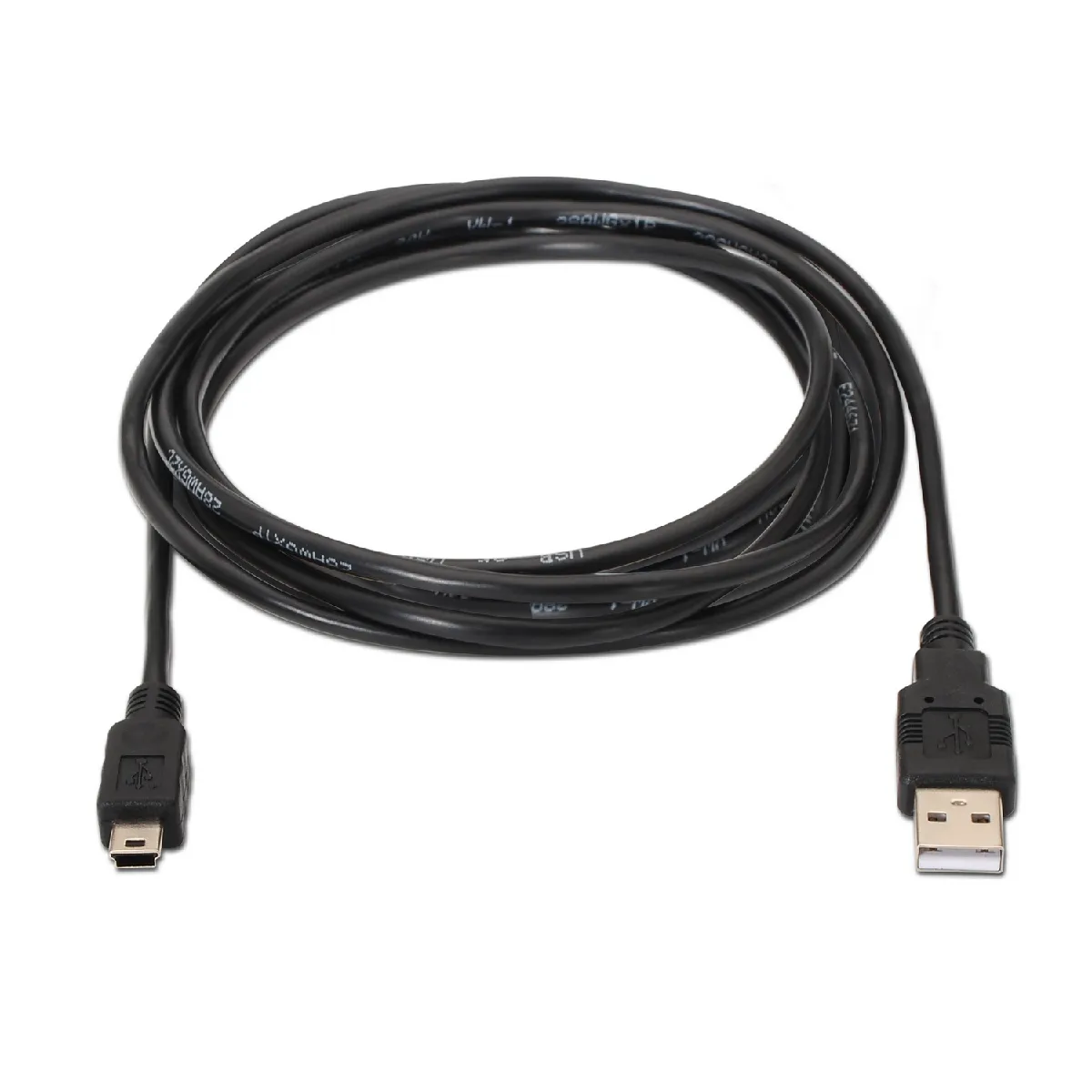 Aisens Noir Câble Usb-A Vers Mini-Usb - 1 M