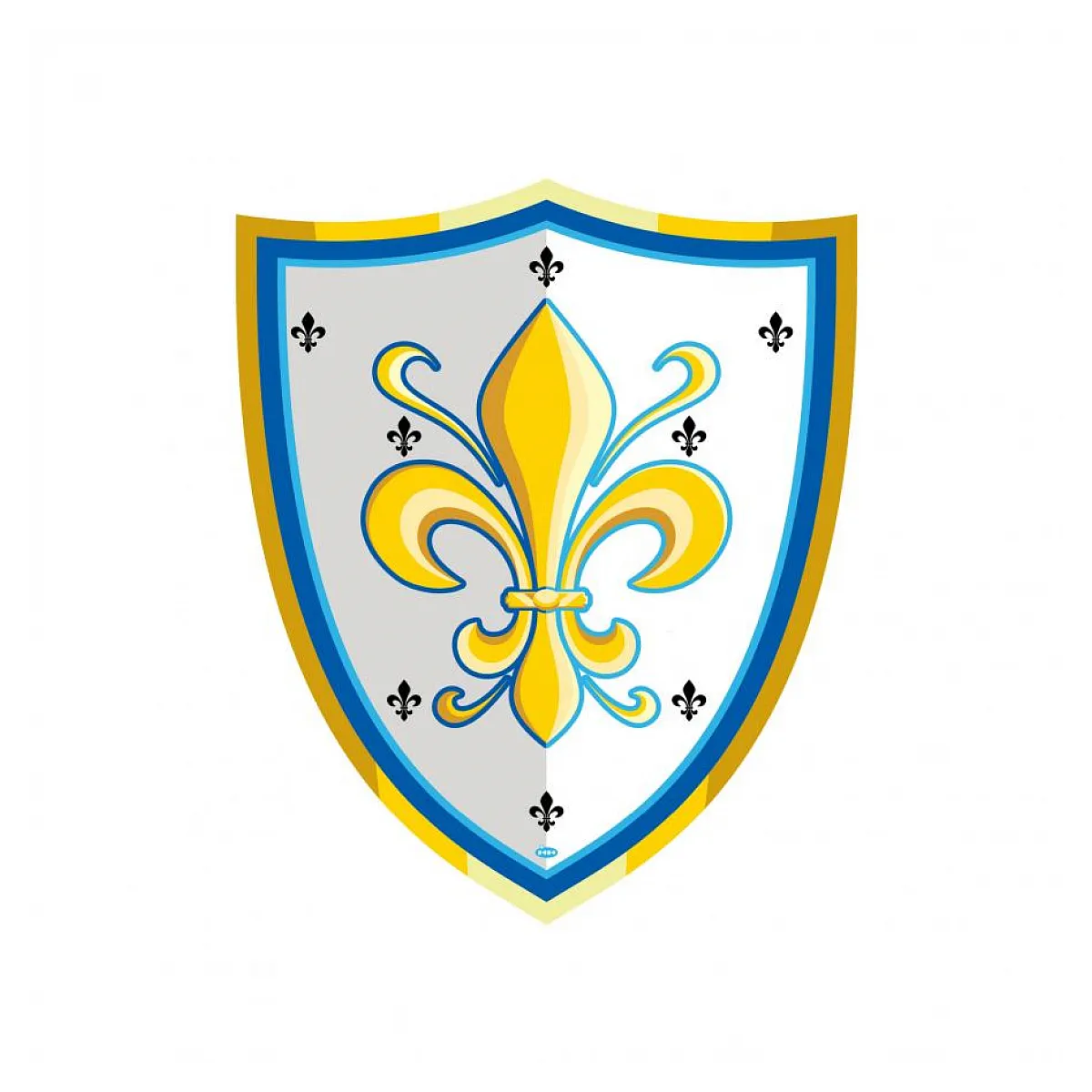 Papo - Bouclier Fleur de Lys - Accessoire de Déguisement Médiéval - Image 3