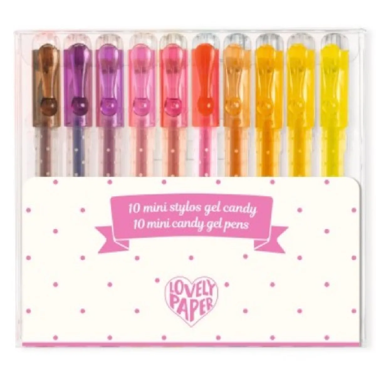 Djeco Ensemble De Mini Stylos Gel - 10 Pièces