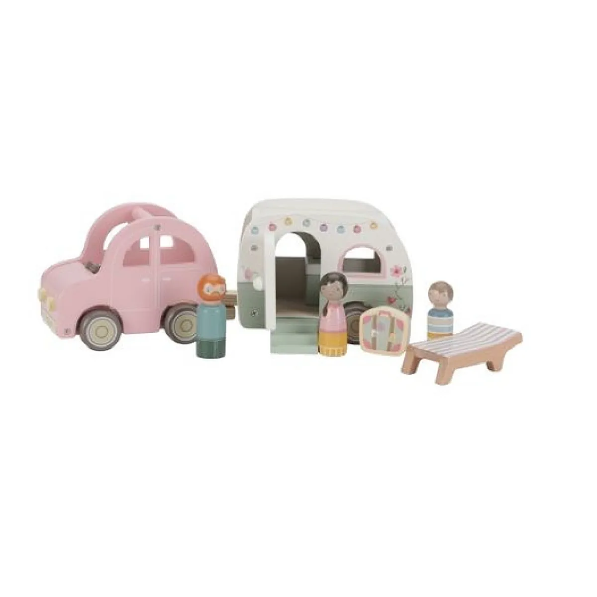 Non Communiqué Beige Voiture Avec Caravane Fsc - Image 4