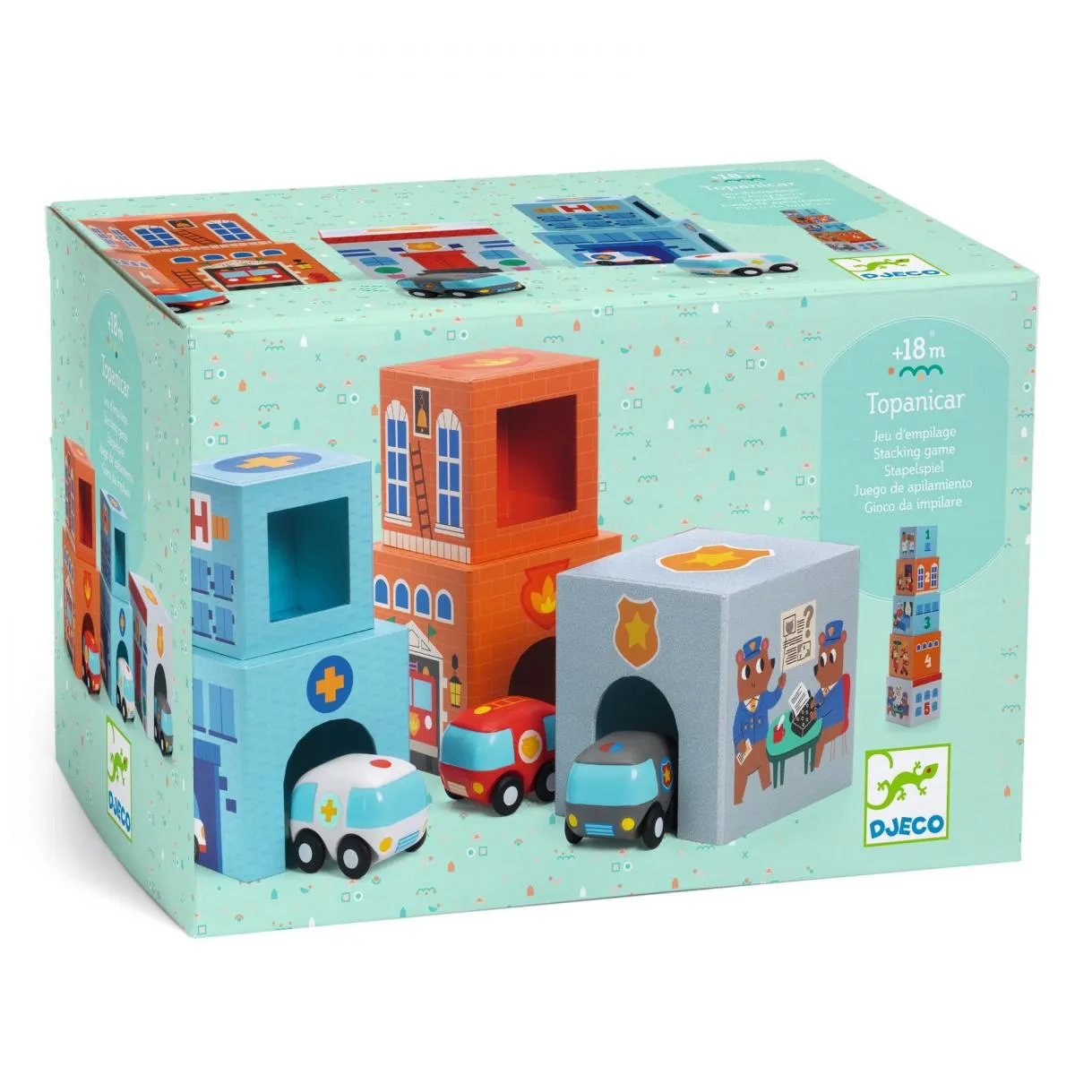 Cubes à empiler Topani car - Image 3