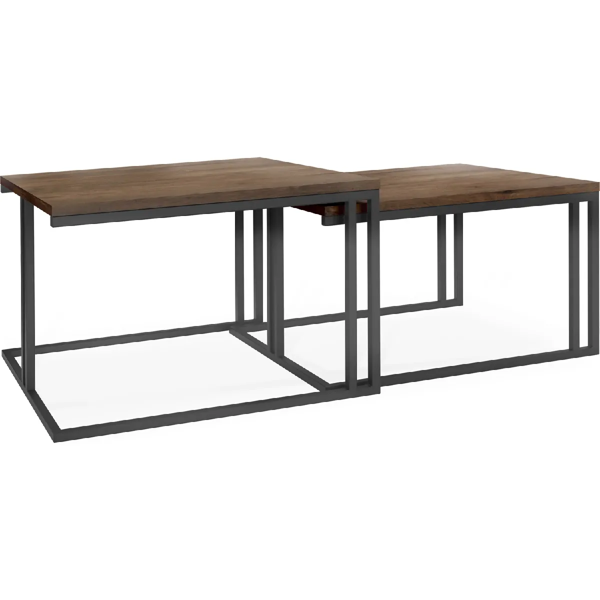 Meilleurs prix pour WFL-GROUP Tables gigognes Cameron (2 éléments) - Chêne Lefkas