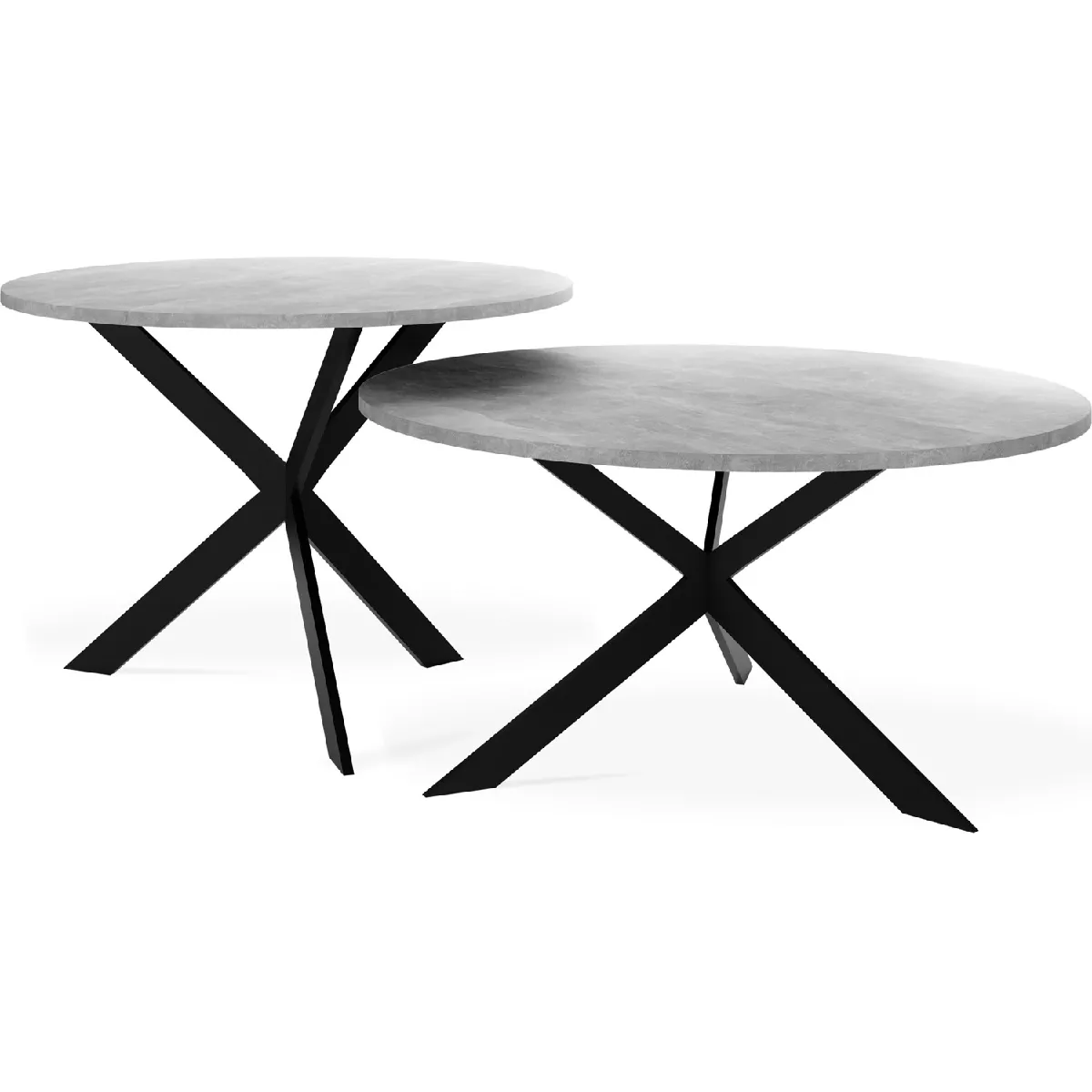 Meilleurs prix pour Tables gigognes Lev - Béton gris