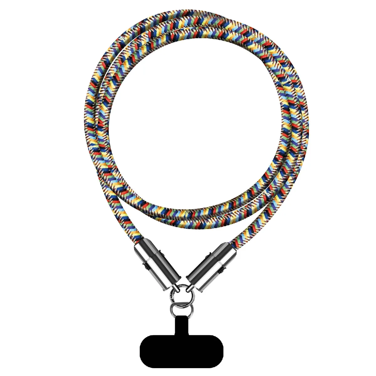 Moxie Tour De Cou Câble Usb-C Lightning 1.2M - Multicolore