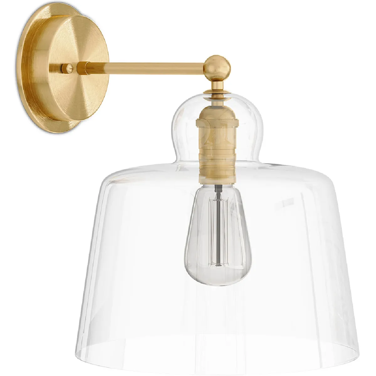 Applique Murale - Lampe Métal Doré et Cristal - Sabela Transparent Applique Murale - Lampe Métal Doré et Cristal - Sabela Transparent