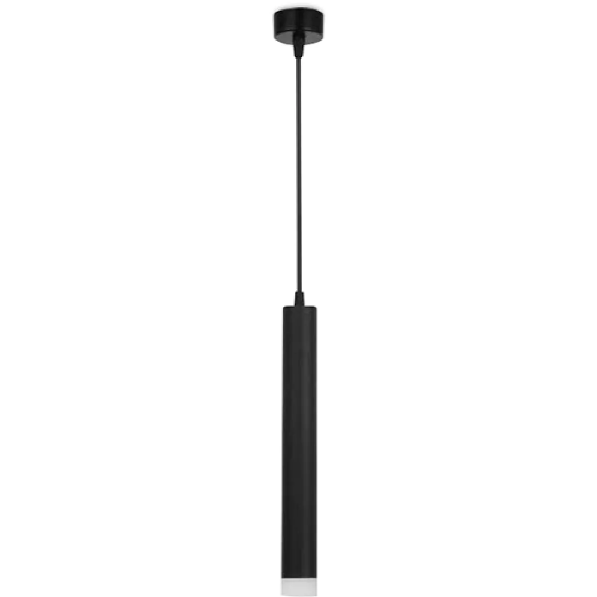 Lampe de plafond en tube - Lampe suspendue LED - Noir - Bruna Noir