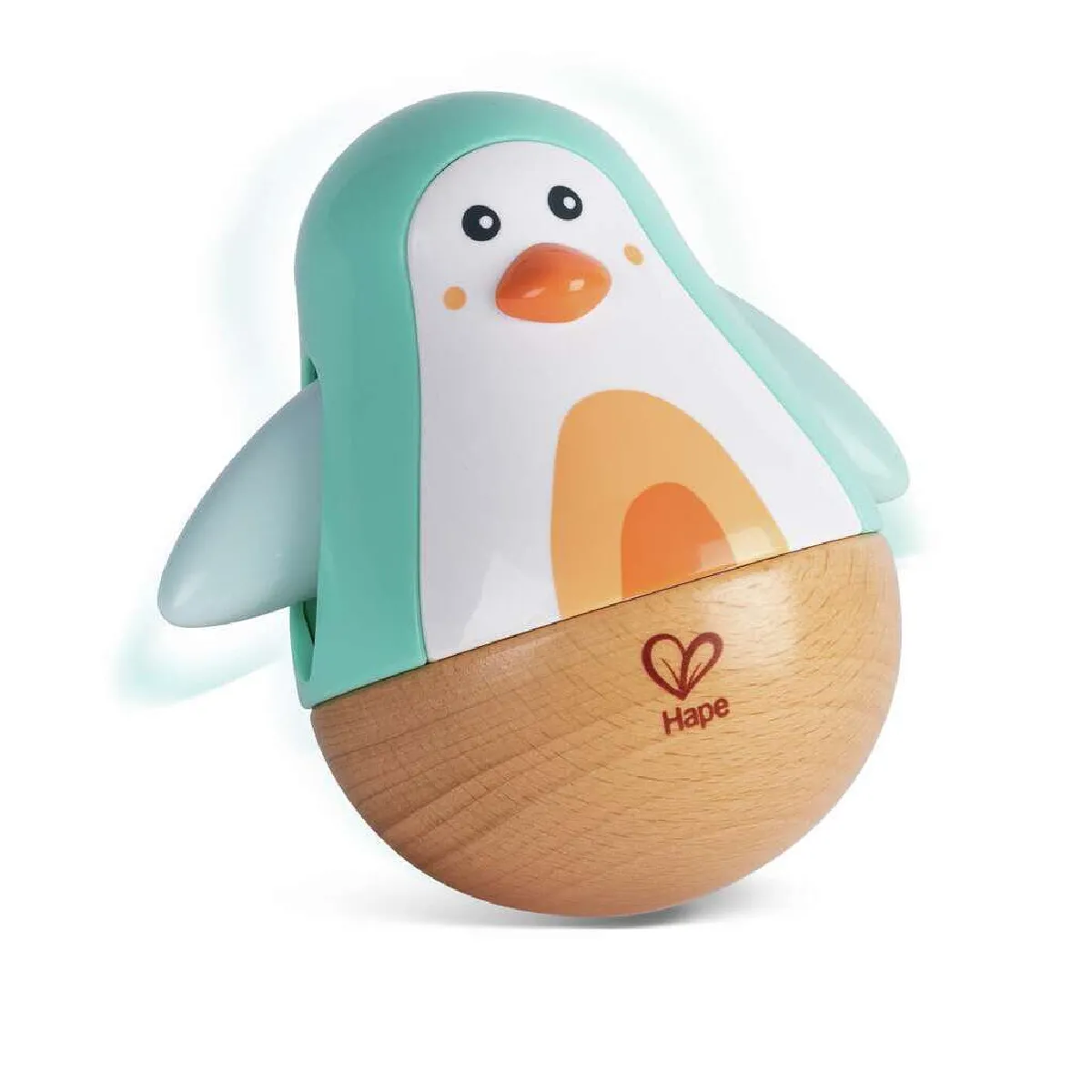 Non Communiqué Vert Pingouin Culbuto En Bois - Turquoise - Image 3