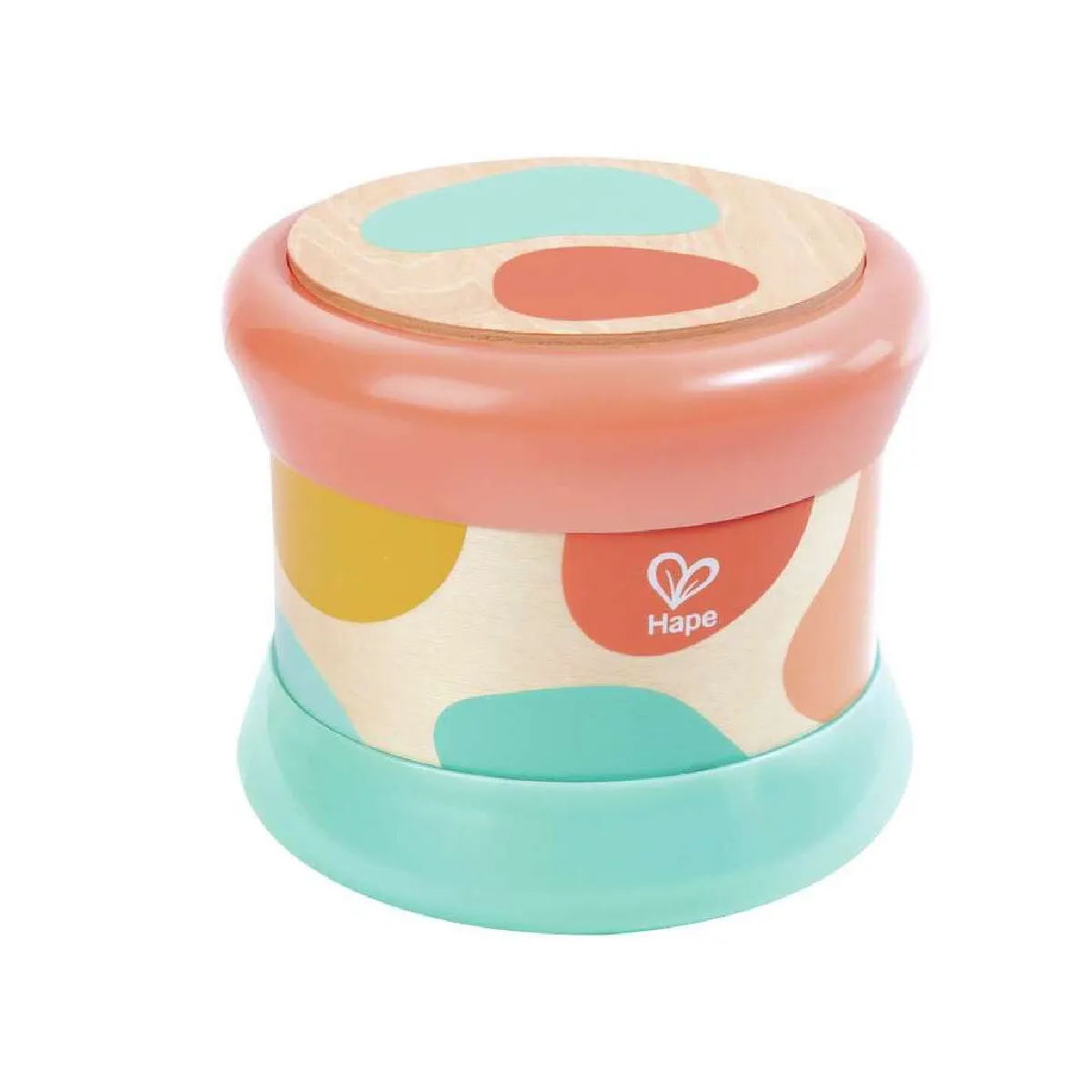 Non Communiqué Jaune Tambour De Bebe En Bois - Turquoise - Image 4
