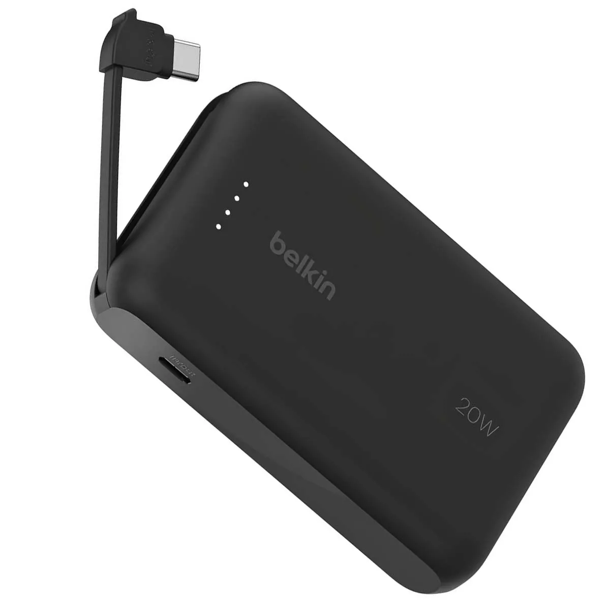 Batterie externe 10000 mAh avec cable USB C intégre - vue 4