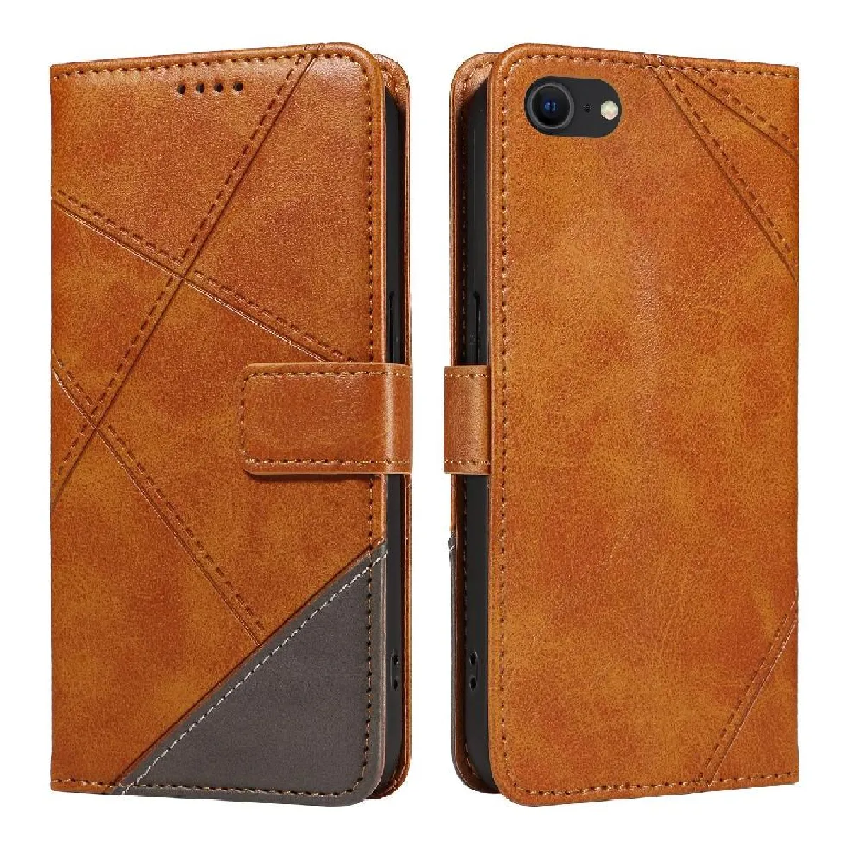 Générique Marron Étui À Rabat Pour Iphone 7/8