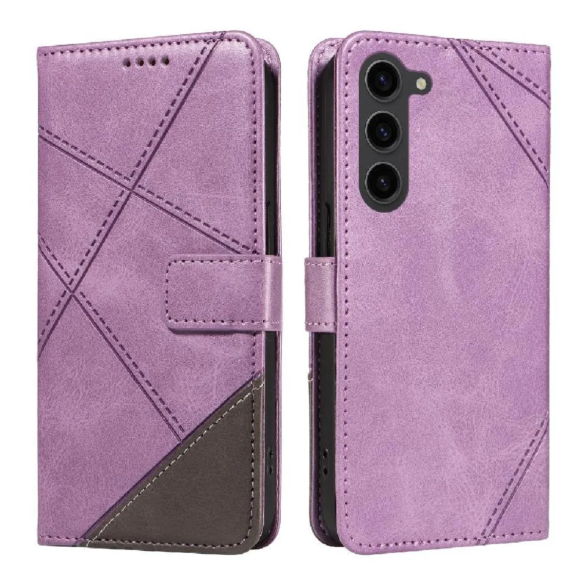 Générique Violet Étui Portefeuille Magnétique Samsung Galaxy S23 Plus