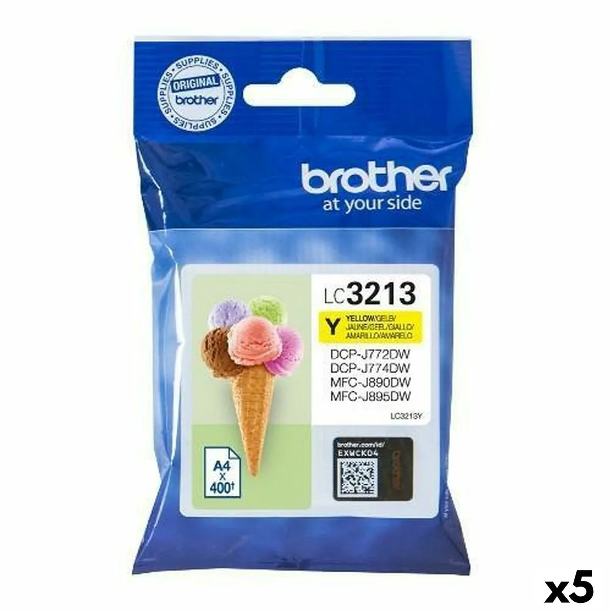 Brother Cartouche Jaune (5 Unités)