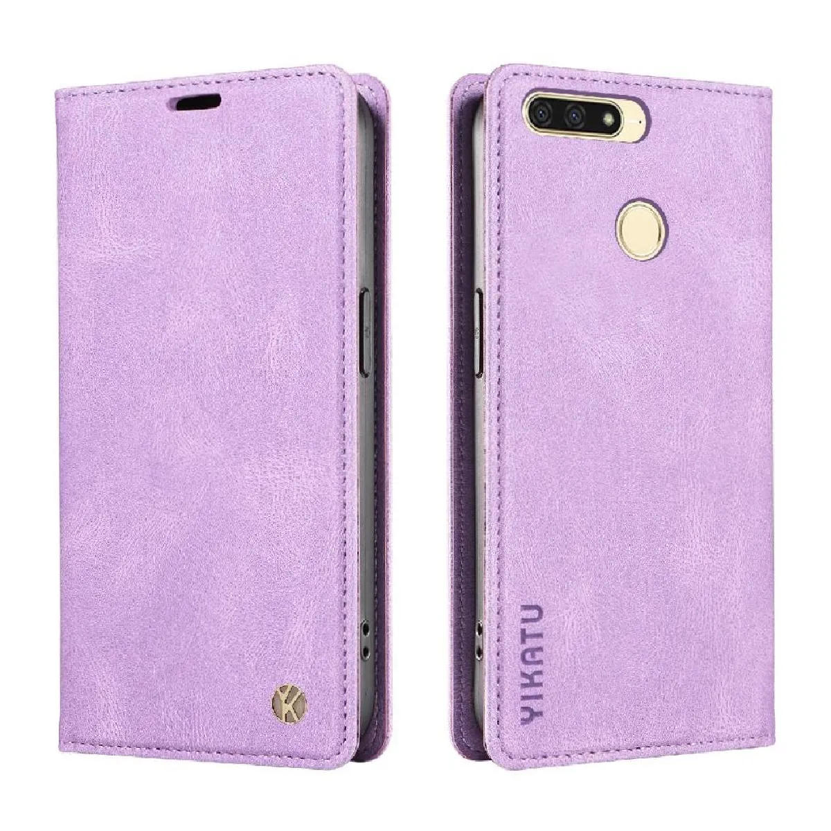 Générique Noir Étui Rabat Huawei Y6 Prime 2018 Cuir