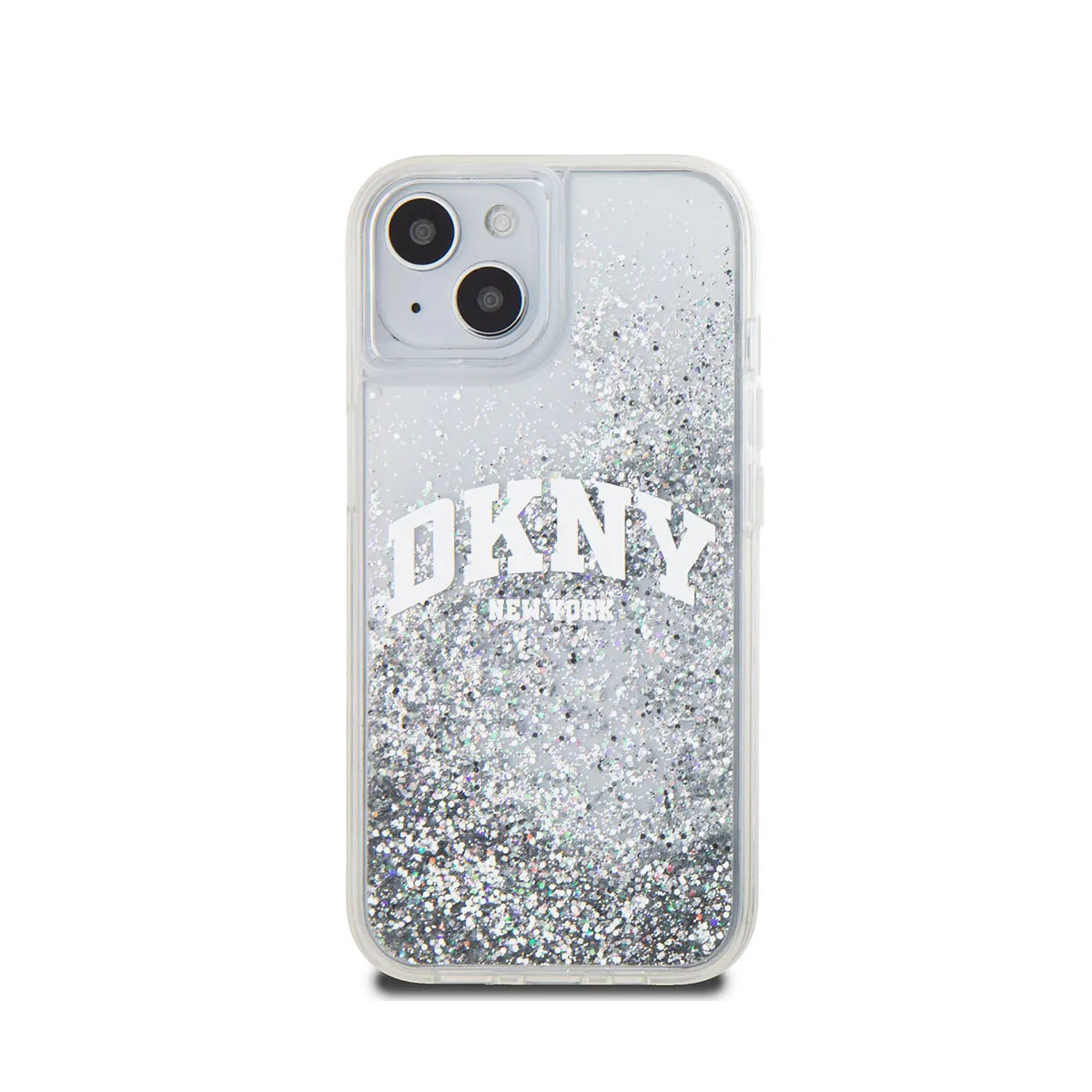 DKNY - Coque pour iPhone 15 - Liquid Glitter Arch - Transparent - Image 2