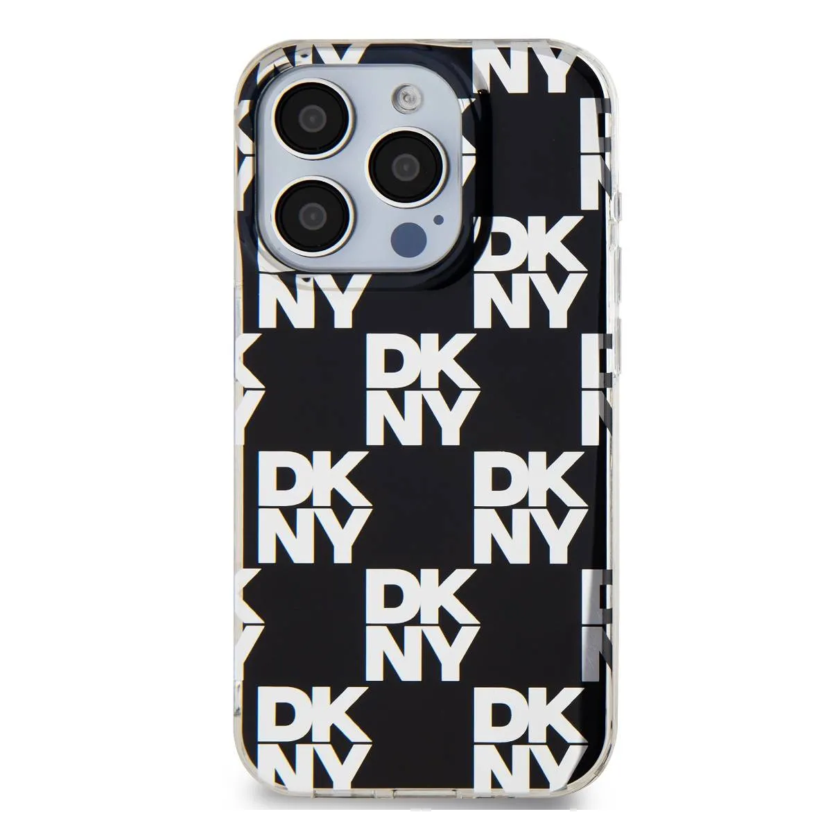 Dkny Noir Coque De Protection Pour Iphone 15 Pro Max À Motif Carreaux