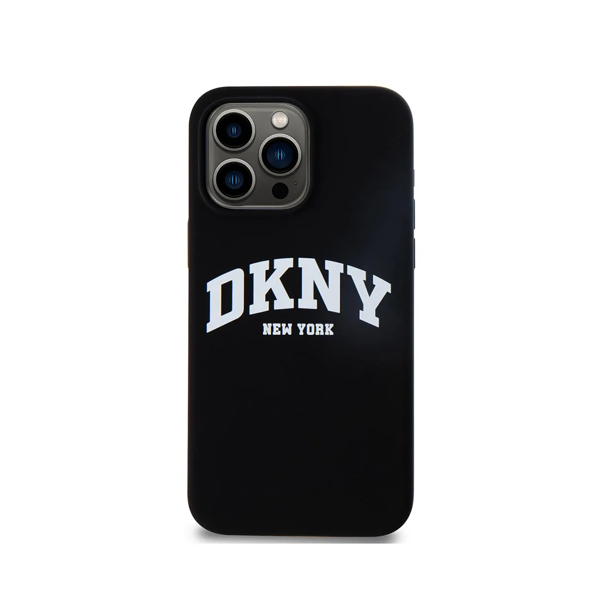 Dkny Noir Coque Pour Iphone 12/12 Pro Édition Liquid Silicone Arch Compatible Magsafe - Neuf - Image 4