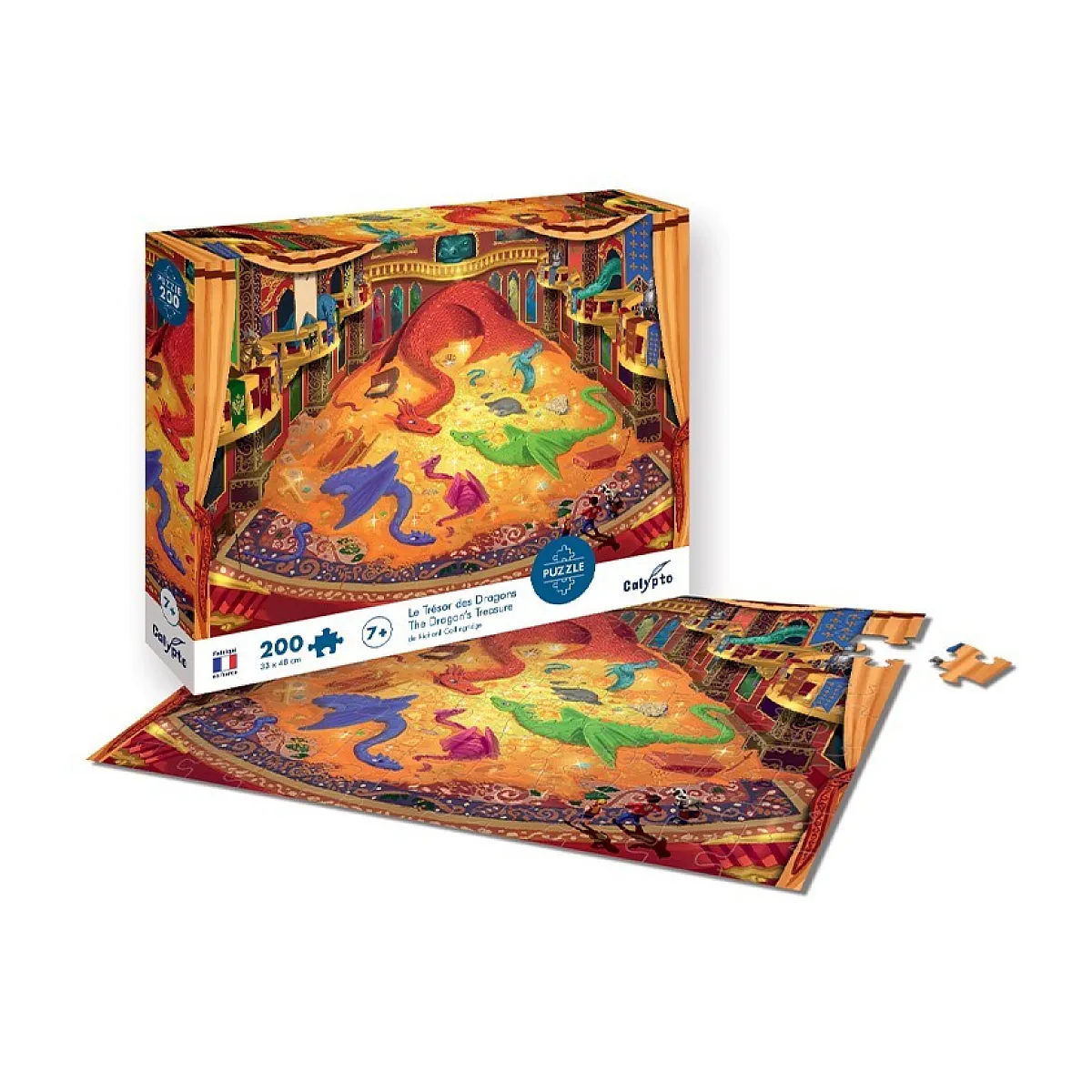 Sentosphere puzzle enfant Trésor des Dragons - 200 pièces