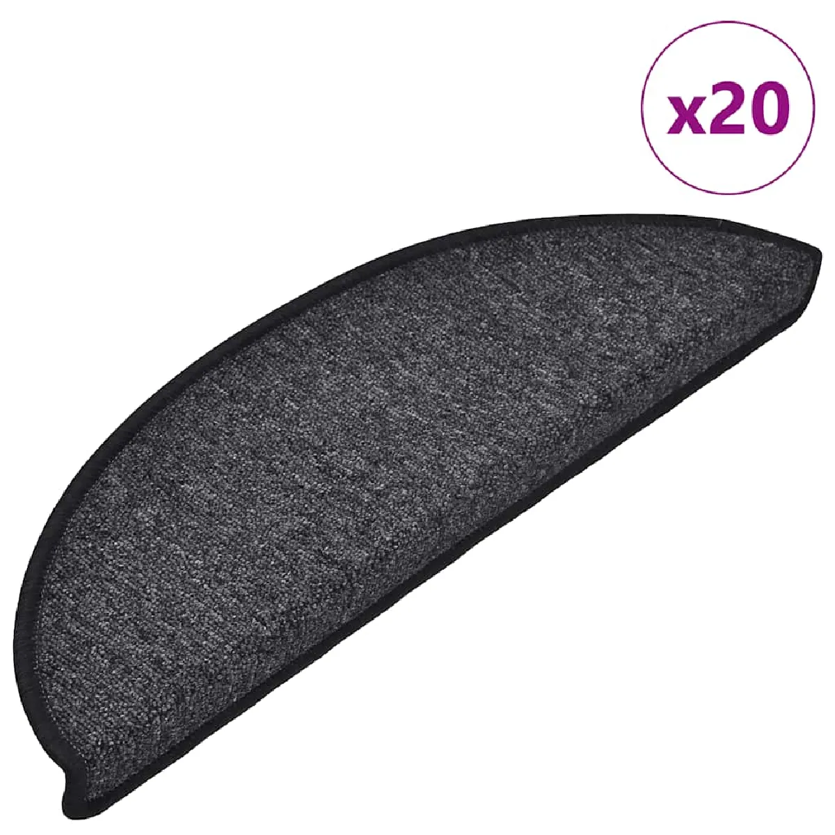 vidaXL Tapis d'escalier 20 pcs