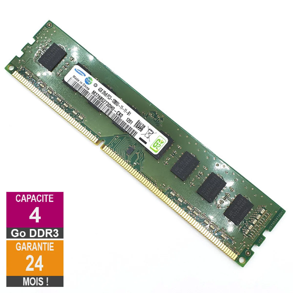 SAMSUNG  M378B5273DH0-CK0 4Go 1600MHz DDR3