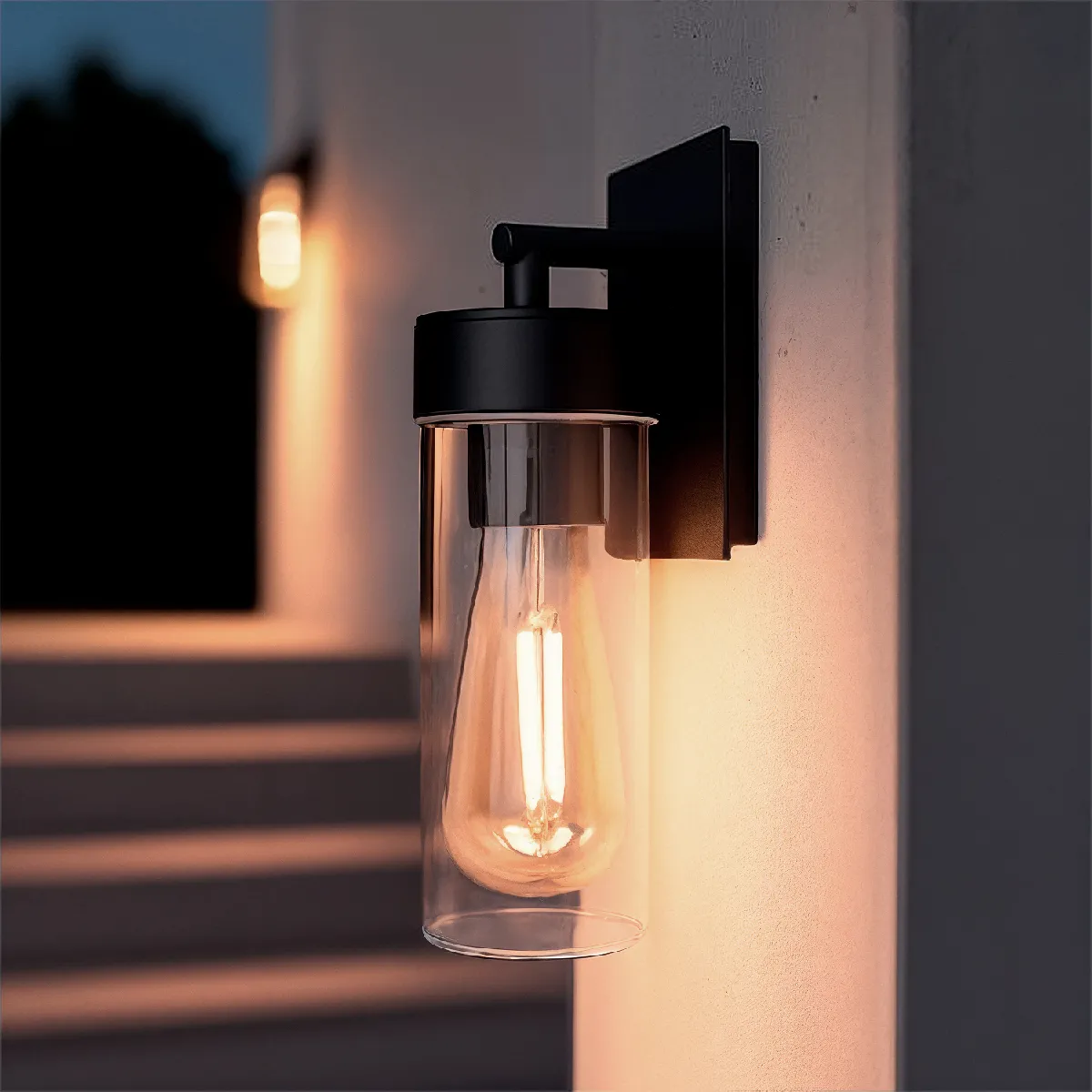 Ledkia Lampe murale extérieure - Noir Ledkia Lampe murale extérieure - Noir