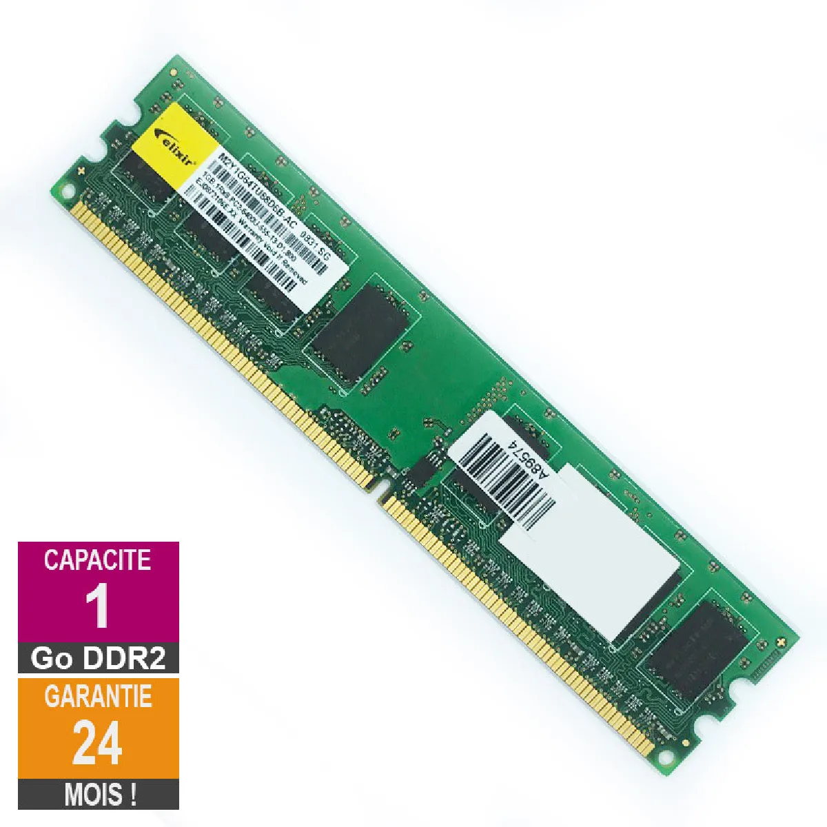 ELIXIR  M2Y1G64TU88D6B-AC 1Go 800MHz DDR2