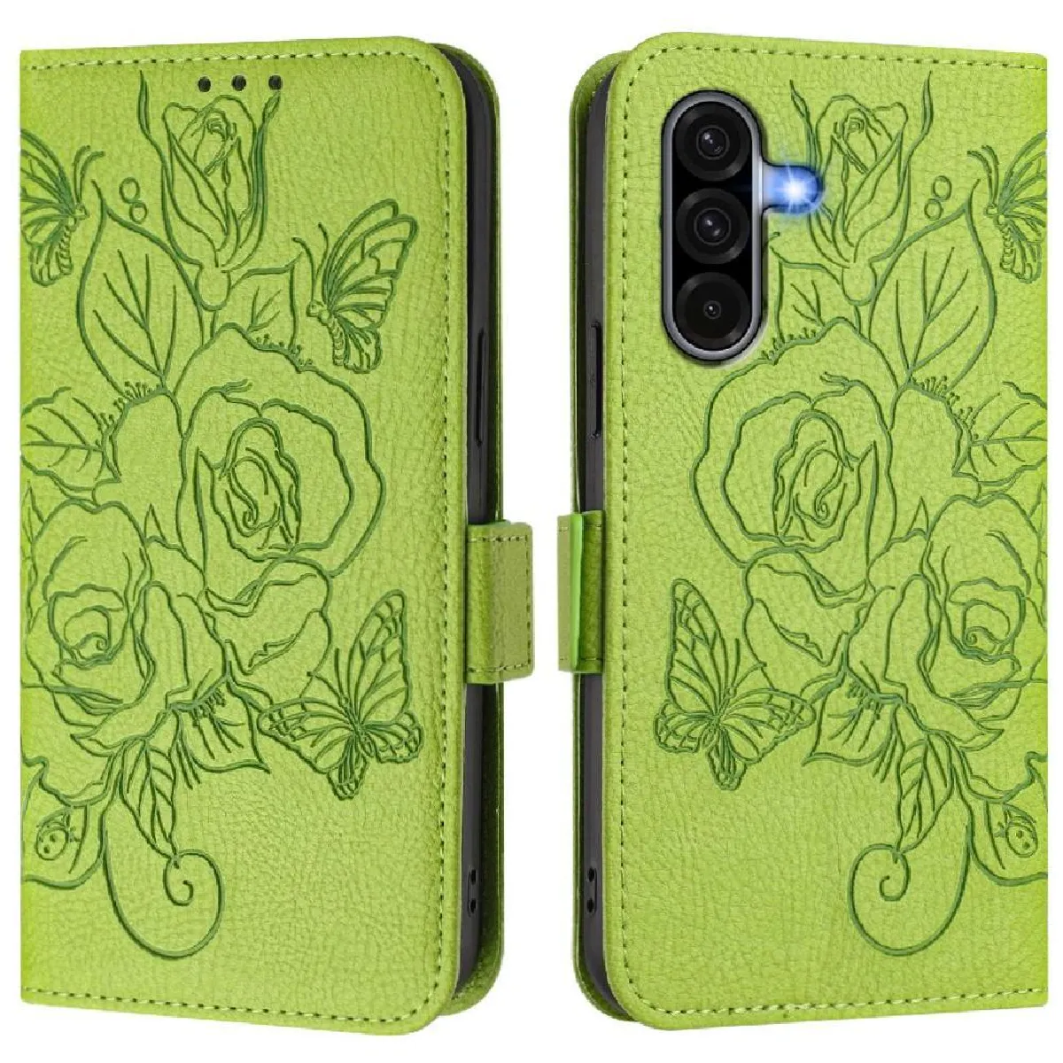 Générique Vert Étui Portefeuille À Fermeture Magnétique Samsung Galaxy A36 5G