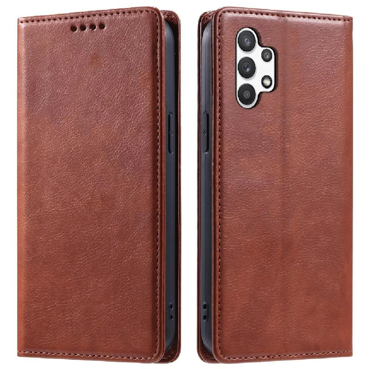 Générique Marron Étui À Rabat Samsung Galaxy A32 5G