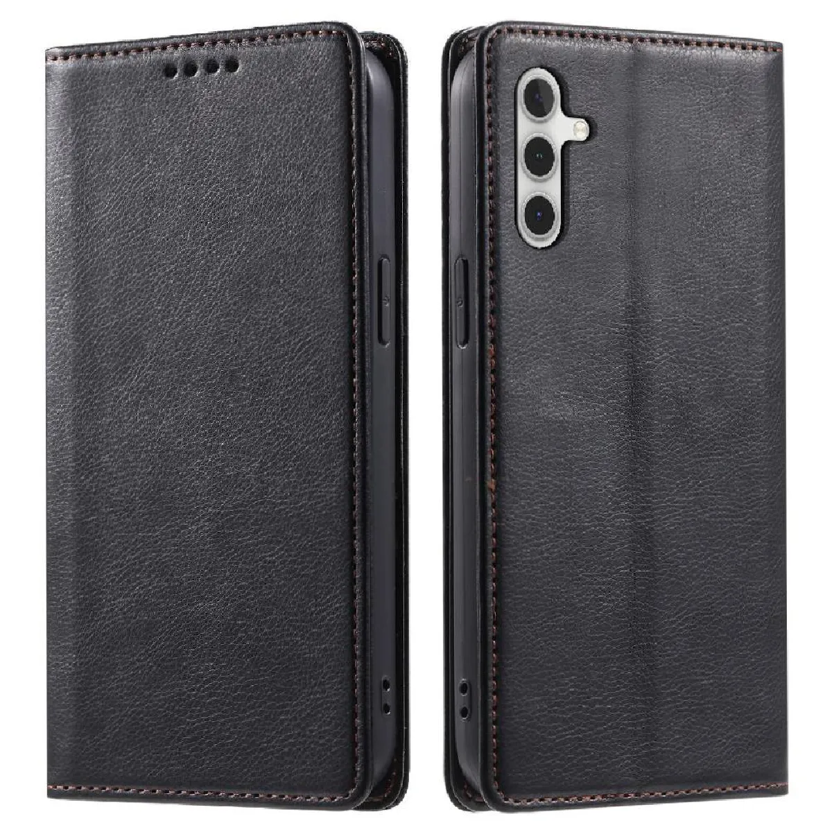 Générique Noir Étui Portefeuille En Similicuir Samsung Galaxy S23 Fe