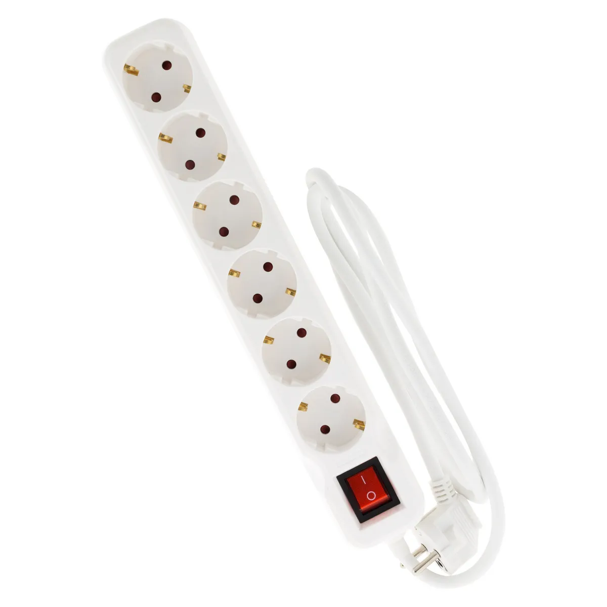 Zenitech - Multiprise Schuko - 6 Prises - 16A - Câble 5m - Blanc - Image 3
