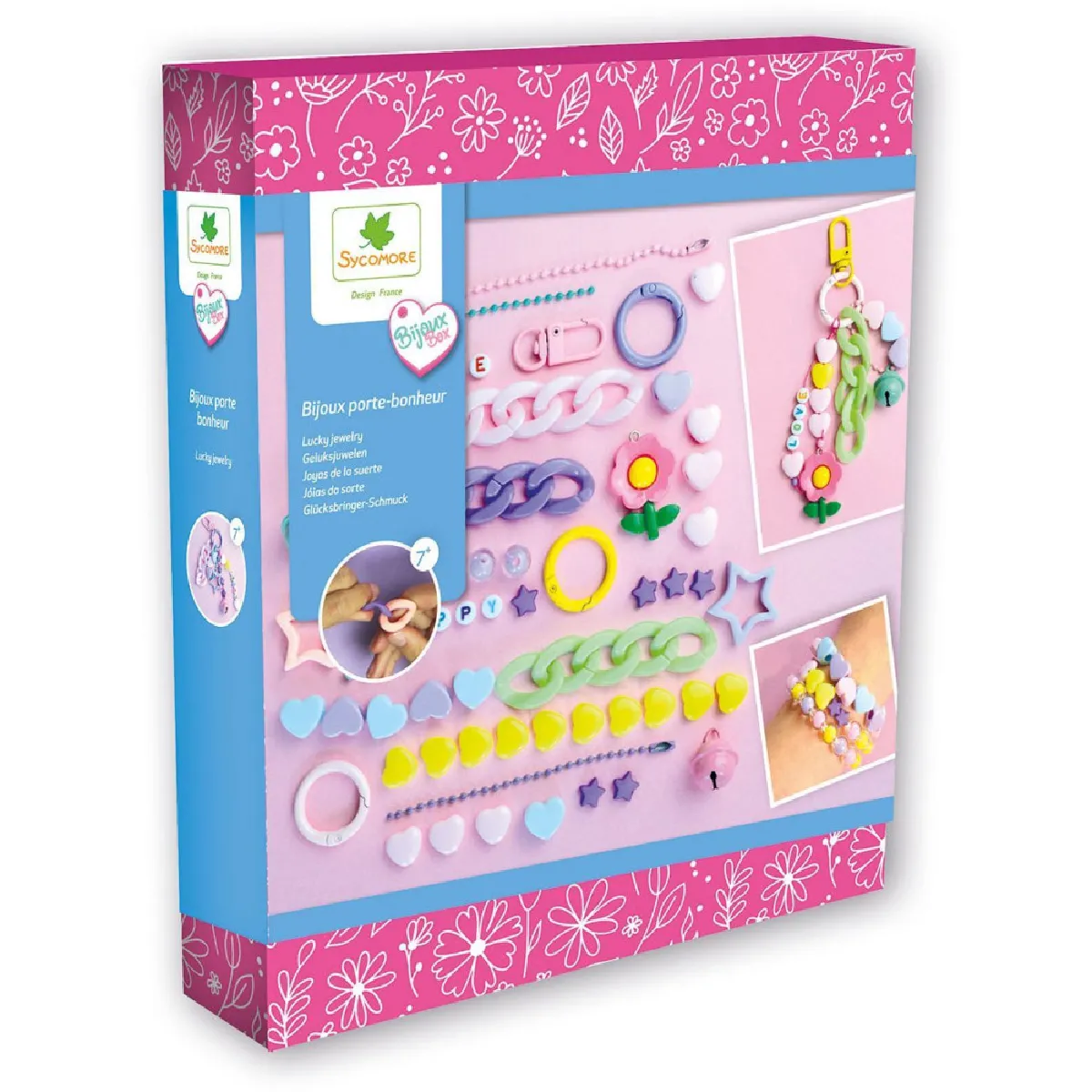 Au Sycomore Rose Bijoux Box Porte-Bonheur