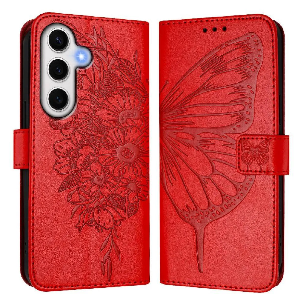 Générique Étui Portefeuille À Rabat Samsung Galaxy S24 Fe