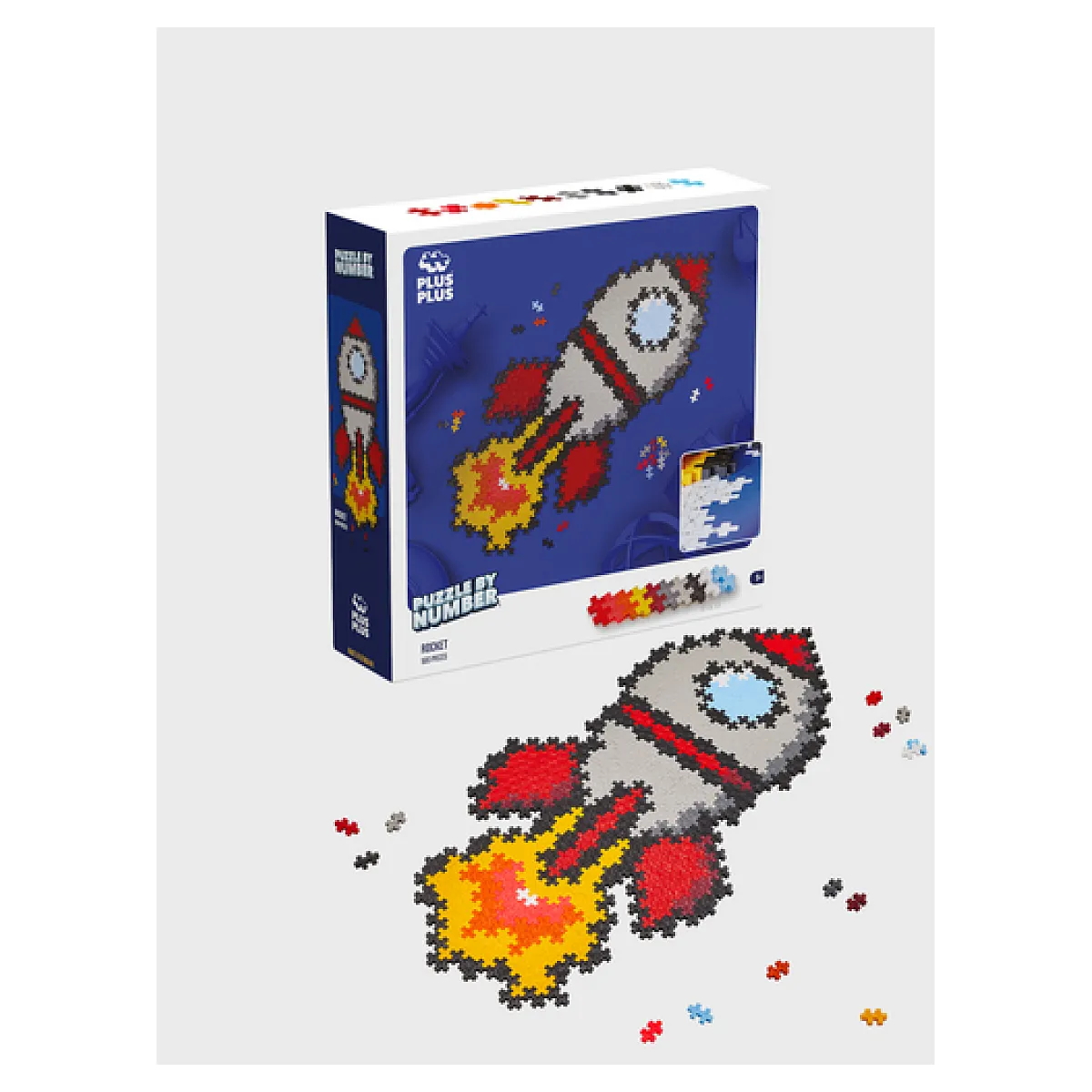 Plusplus Puzzle cubes fusée 2D Plusplus Puzzle cubes fusée 2D