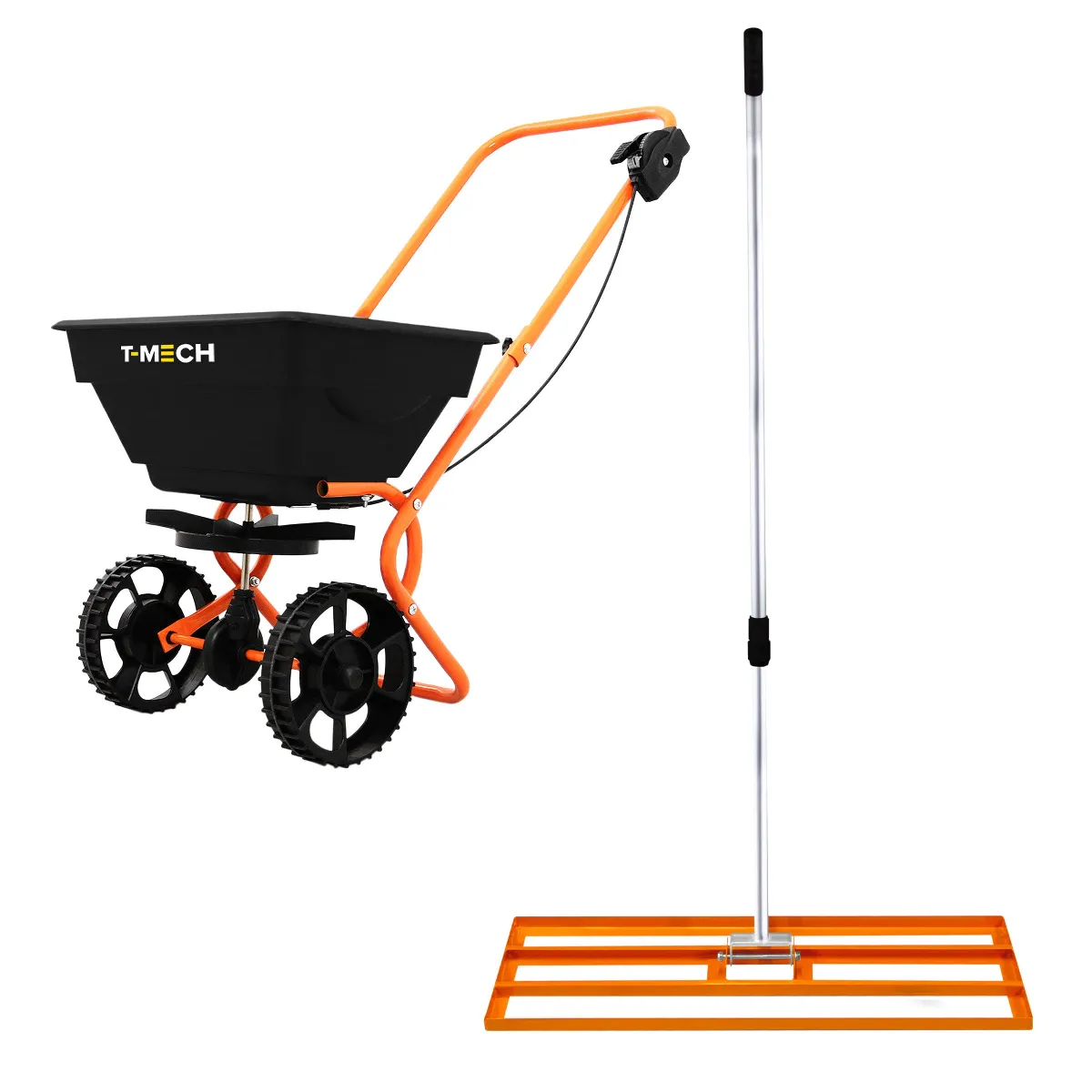 Épandeur Rotatif & Niveleur de Pelouse 100 cm